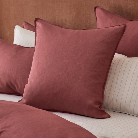 Vintage Washed Linen Redwood Pillowcases