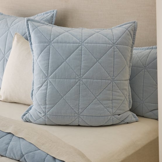 Vance Coast Cotton Velvet Quilted Pillowcases