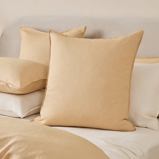 Vintage Washed Linen Biscotti Pillowcase