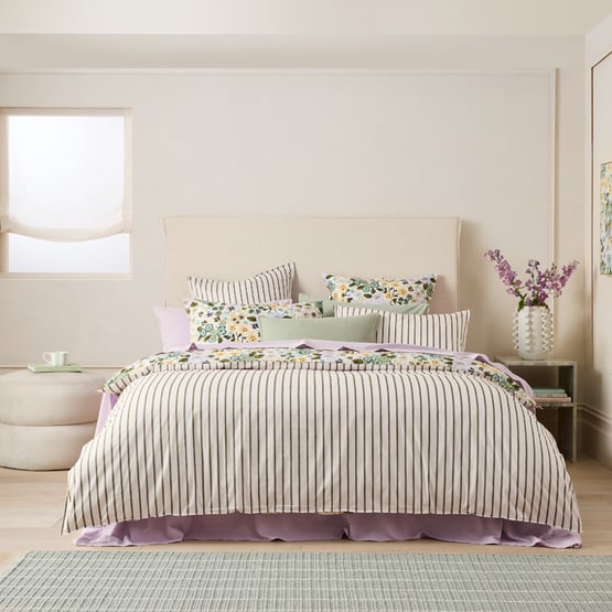 Zoey Green Floral Quilt Cover Set + Separates