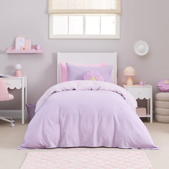 Stonewashed Orchid Pastel Quilt Cover Set
