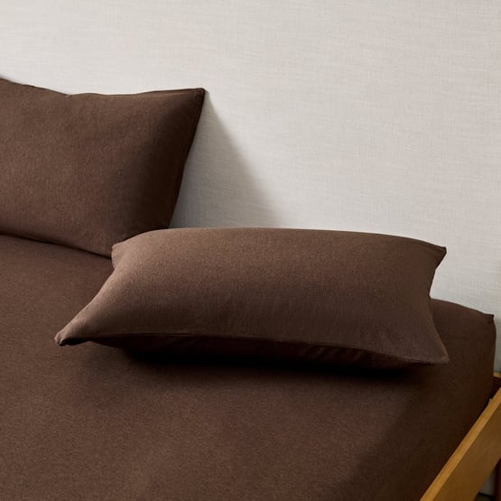 Ultra Soft Jersey Chocolate Pillowcases