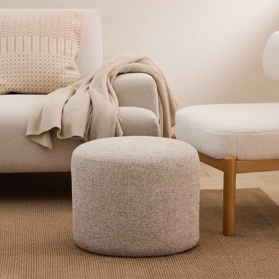 Serenity Beige Ottoman
