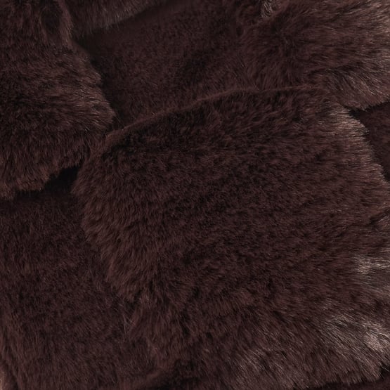 Clea Chocolate Recycled Fur Hot Water Bottle 