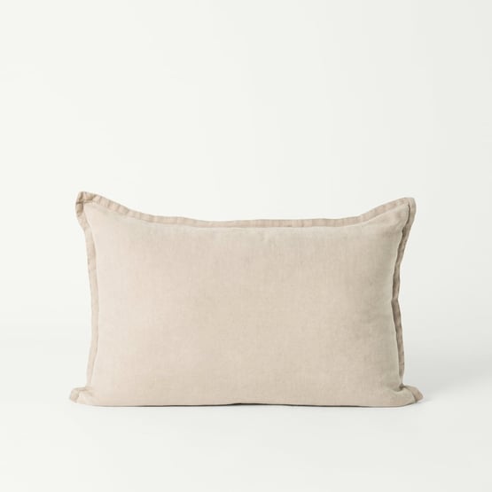Belgian Linen Vintage Washed Linen Long Cushion
