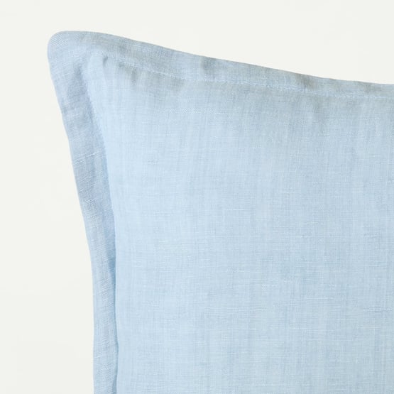 Jamie Airy Blue Linen Cotton Cushion