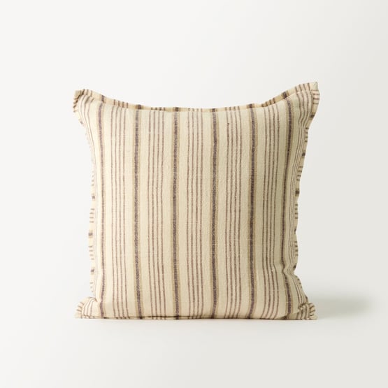 Layton Natural Linen Stripe Cushion