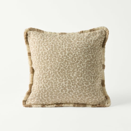 Shadow Coconut Leopard Cushion