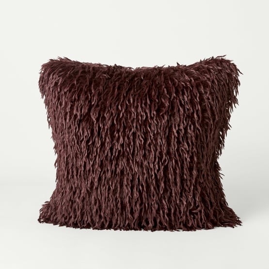 Moritz Chocolate Recycled Fur Cushion