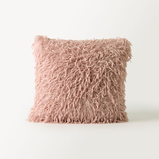 Moritz Recycled Fur Peony Cushion