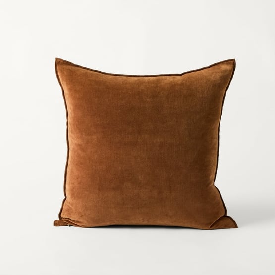 Fenton Brown Sugar Velvet Cushion