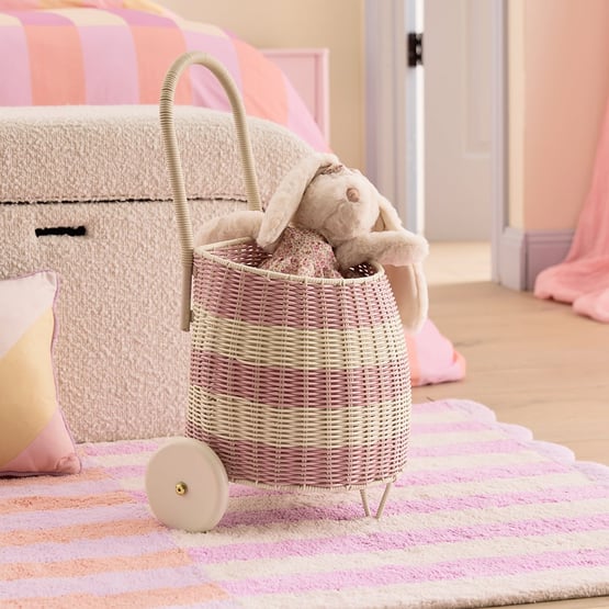 Mia Doll Play Mini Shopping Trolley