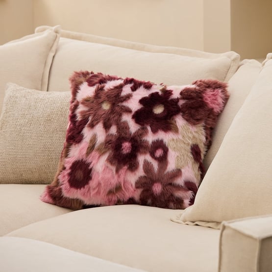 Adelaide Berries Floral Fur Cushion