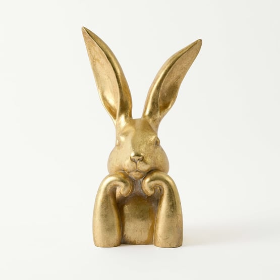 Bunny Gold Large Statue