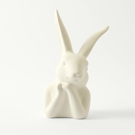 Bunny White Large Statue