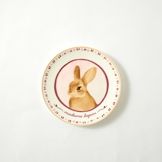 Easter Rose & Burgundy Plate