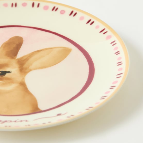 Easter Rose & Burgundy Plate