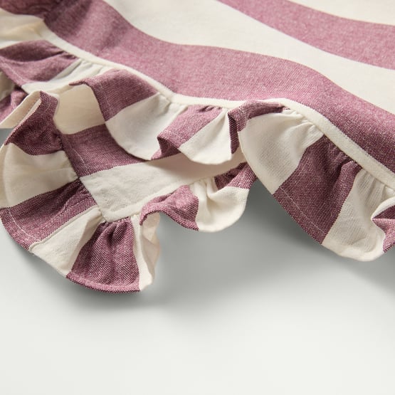 Francesca Frill Burgundy Napkins Pack of 2