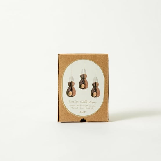 Easter Bunny Natural Decorations Set of 3