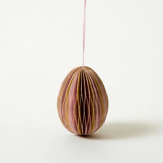 Easter Egg Pink Decorations Set of 6