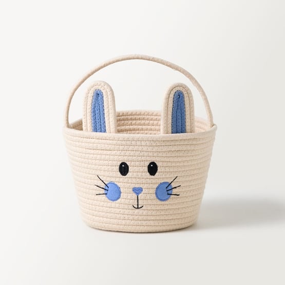 Kids Blue Bunny Basket