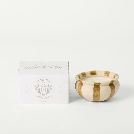 Santorini Home Amber Palm Candle