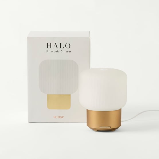 Sense Halo Frosted Glass White Ultrasonic Diffuser