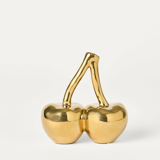 Mon Cherie Gold Cherry Sculpture