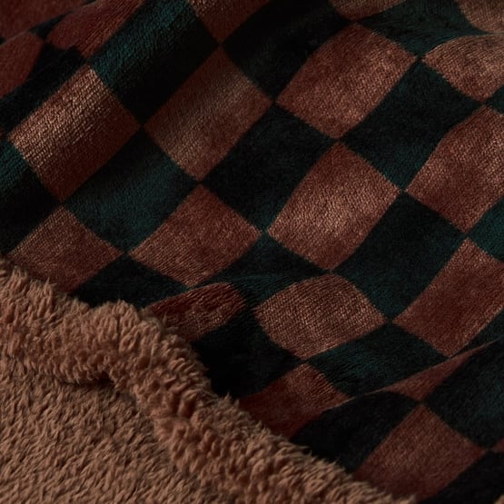Maisy Chocolate Checkboard Pet Blanket