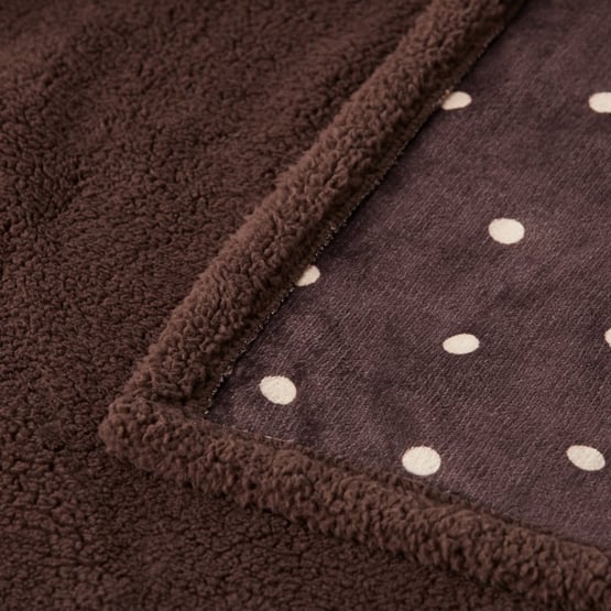 Maisy Chocolate Polka Dot Pet Blanket