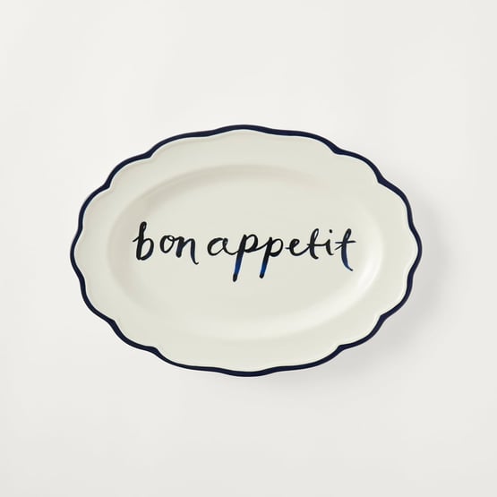 Petit Dejeuner Bon Appetit Oval Platter