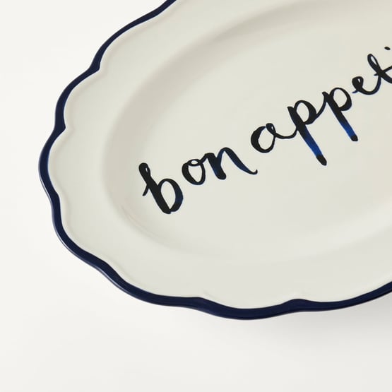 Petit Dejeuner Bon Appetit Oval Platter