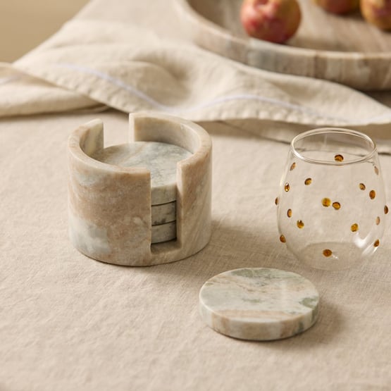 Marmo Toronto Marble Coasters Pack of 4