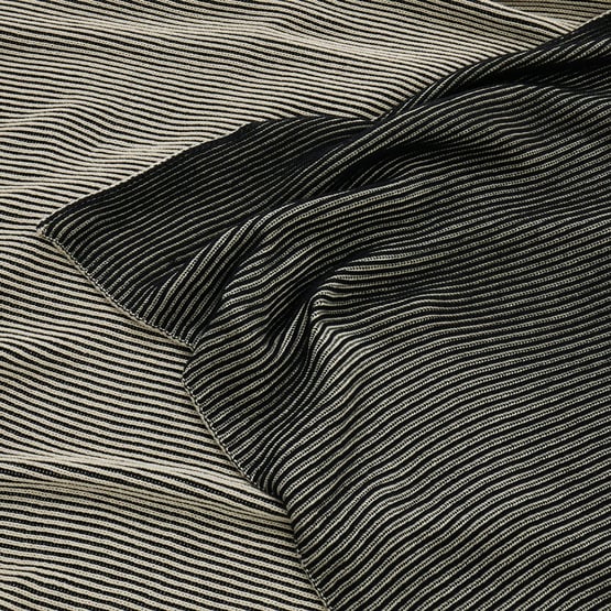 Bendigo Black Knitted Throw