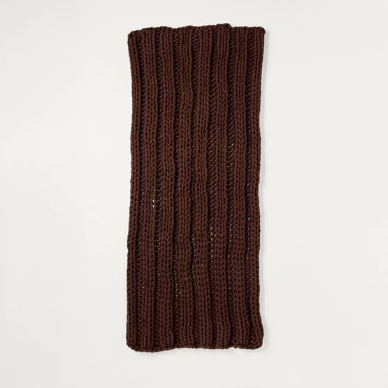 Lucerne Mocha Recycled Fur Throw