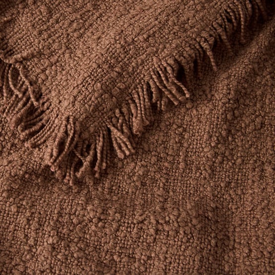 Leiden Chocolate Boucle Throw
