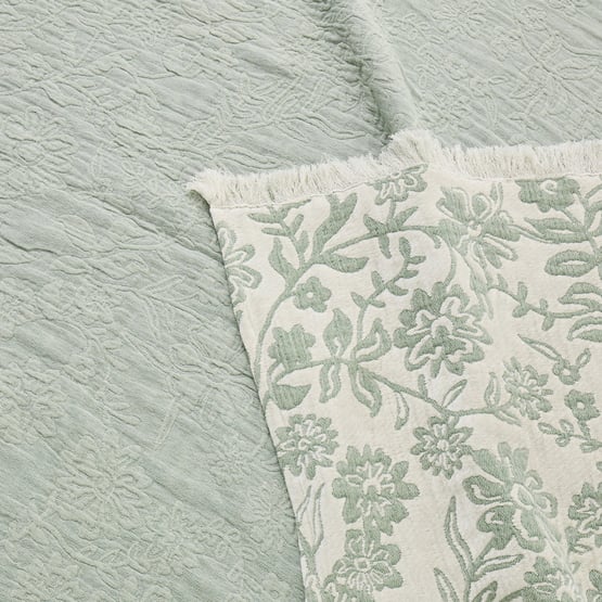 Pippa Fern Floral Throw