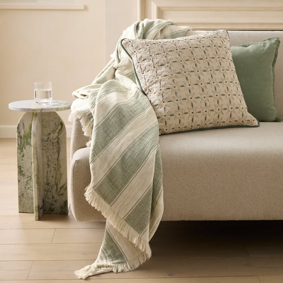 Pippa Fern Stripe Throw