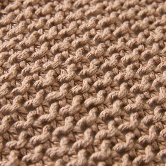 Hallstatt Hazelnut Chunky Knit Throw