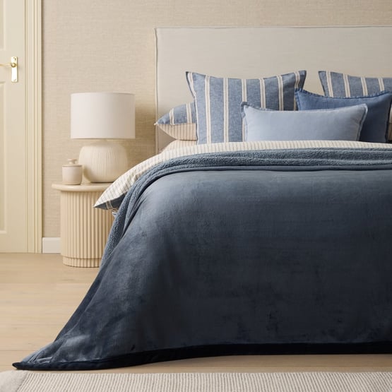 Bluestone Sherpa Blanket