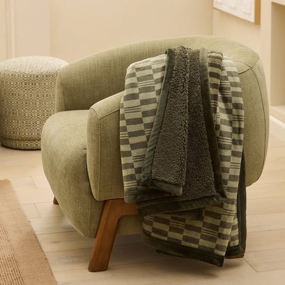 Sherpa Ivy Tile Throw
