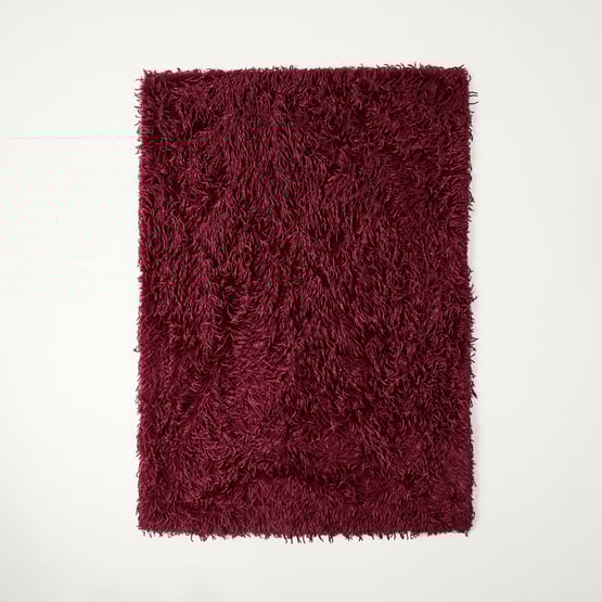 Moritz Cherry Recycled Fur Throw
