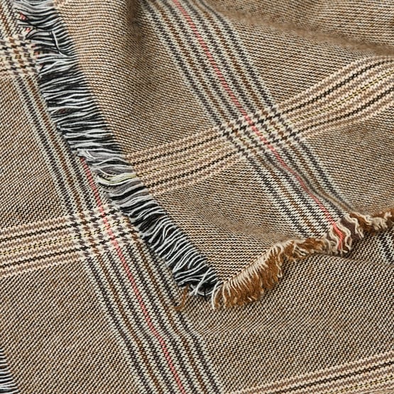 York Wood Check Throw