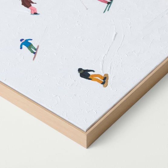 Alpine Slopes White Canvas 