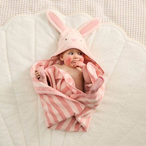 Nursery Bunny Hooded Towel