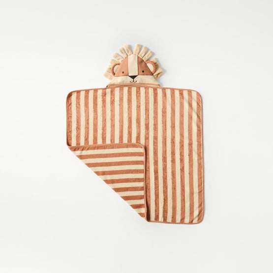 Nursery Lion Hooded Towel
