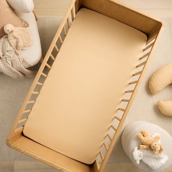 Vintage Washed Linen Biscotti Fitted Sheet