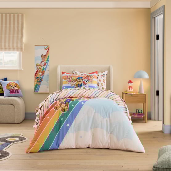 Paramount Paw Patrol Soft Blue Quilted Quilt Cover Set