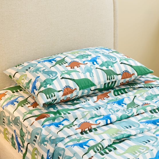 Dreamasaurus White Sheet Set
