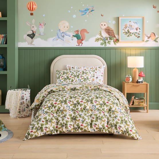 Fleur Harris Faraway Tree Sage Quilt Cover Set